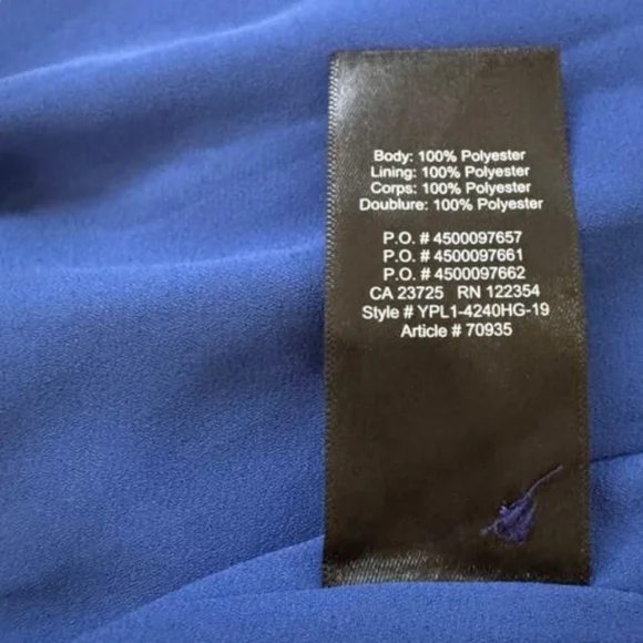 Aritzia Babaton Draped Trench Coat Blue - Picture 5 of 8